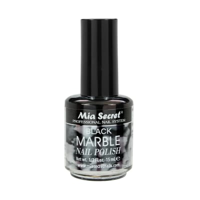 BLACK MARBLE NAIL POLISH2