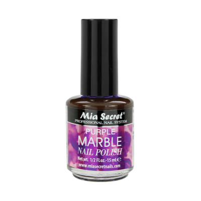 PURPLE MARBLE NAIL POLISH2