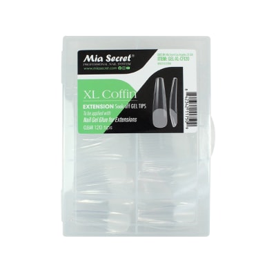 GEL TIPS COFFIN XL1