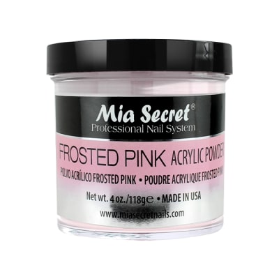 FROSTED PINK ACRYLIC POWDER 4 OZ