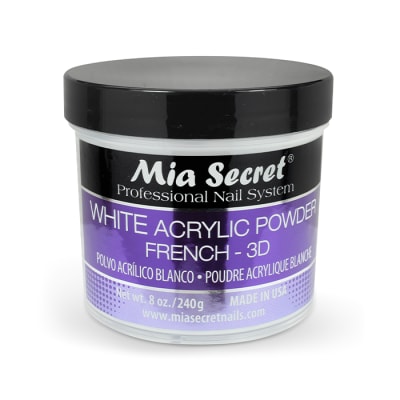 WHITE ACRYLIC POWDER 8 OZ