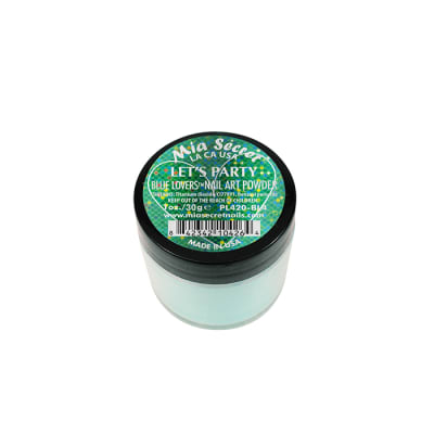 LETS PARTY BLUE LOVERS NAIL ART POWD 1 OZ1
