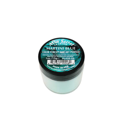 MARTINI BLUE COLOR PUNCH NAIL ART POWDER 1 OZ