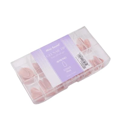 GEL NAIL TIP ALMOND COVER PINK  140 PCS1