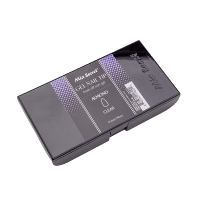 GEL NAIL TIP ALMOND CLEAR 140 PCS