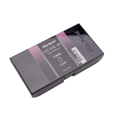 GEL NAIL TIP COFFIN CLEAR 140 PCS1