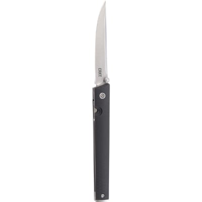 CRKT CEO Folding Knife 3.11'' Drop Point 8Cr13Mov Stainless Steel Blade GRN Handle Black