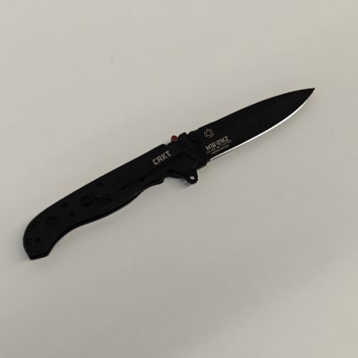 CRKT M16-Z EDC Folding Knife 3'' AUS 4 Stainless Steel Spear Point Blade Zytel Handle Black