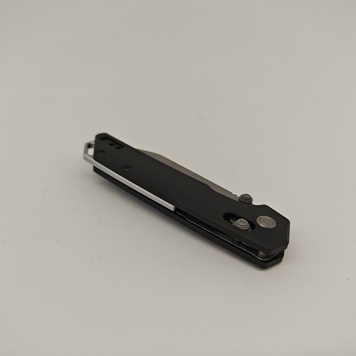 Kershaw Iridium Folding Knife 3.4'' Reverse Tanto D2 Stonewashed Blade Aluminum Handle Black2