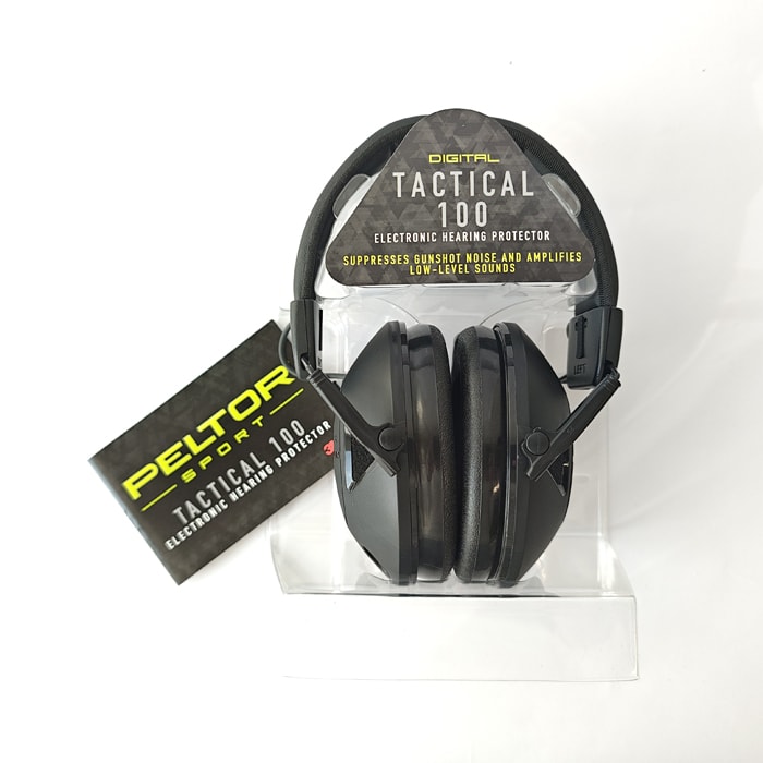Peltor Sport Tactical 100 Electronic Earmuffs (NRR 22dB) Black1