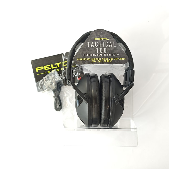 Peltor Sport Tactical 100 Electronic Earmuffs (NRR 22dB) Black2