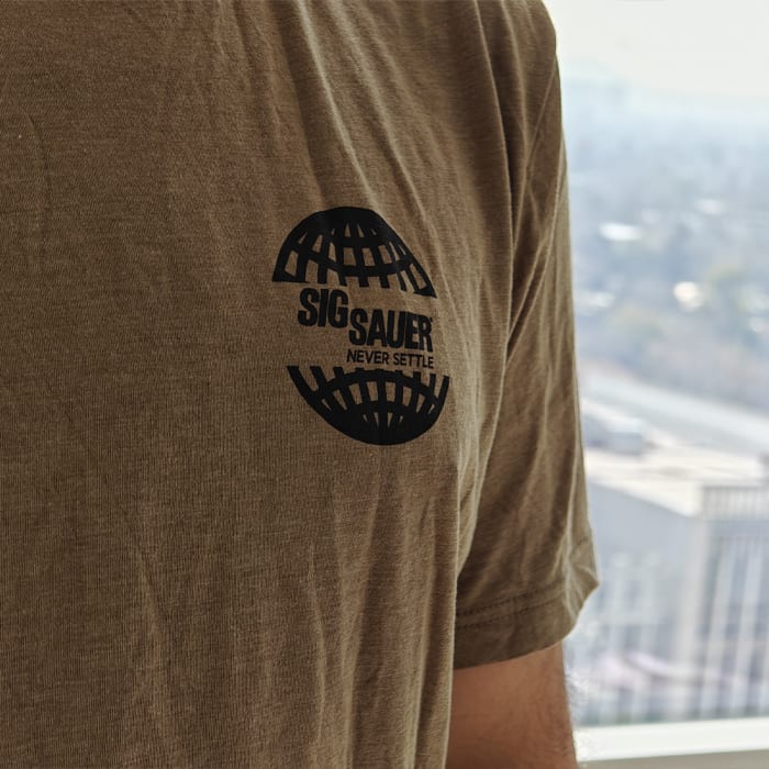 Polera Sig Sauer Grid Olive Triblend2