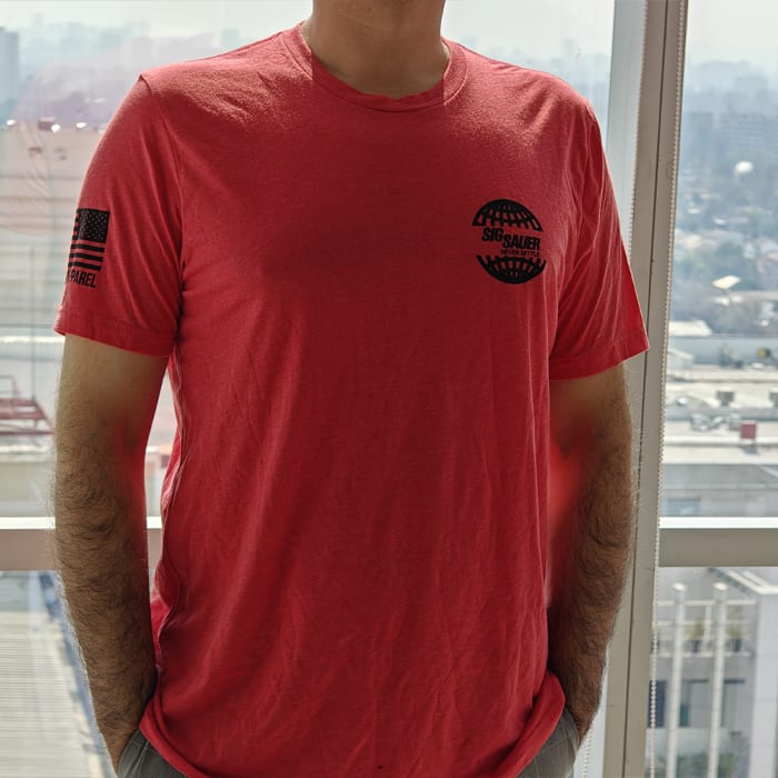 Polera Sig Sauer Grid RedTriBlend1