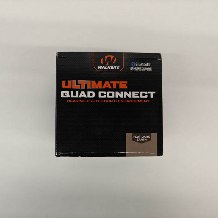 Walker's Ultimate Quad Connect Electronic Earmuffs with Bluetooth (NRR 26dB) Flat Dark Earth1