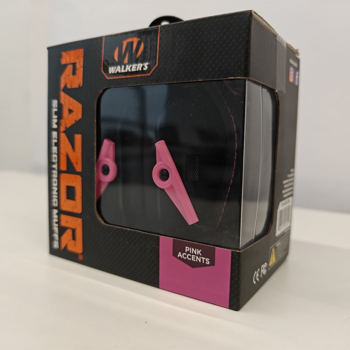 Walker's Razor Slim Low Profile Electronic Earmuffs (NRR 23dB) Pink1