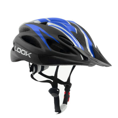 CASCO MTB CON VISERA AZUL