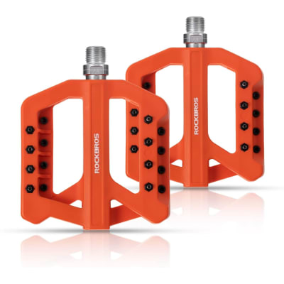 PEDALES ROCKBROS NARANJA DE NYLON