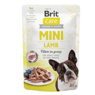 BRIT CARE MINI LAMB FILLETS IN GRAVY 85G1