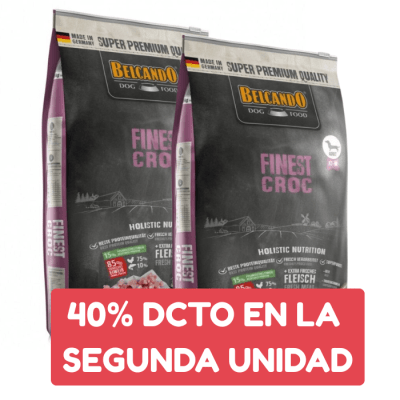 2x Belcando FINEST CROC 12.5 KG - 2do con 40% dcto1