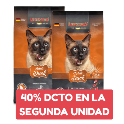2x Leonardo ADULT DUCK1,8 KG - 2do con 40% dcto1