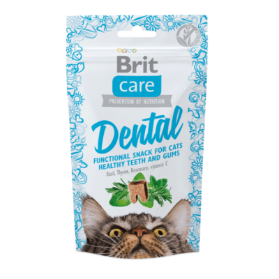 BRIT CARE CAT SNACK DENTAL FUNCIONAL 50G1