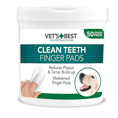 Vet's Best Toallitas de Limpieza Dental para Perros y Gatos | 50 Unidades1