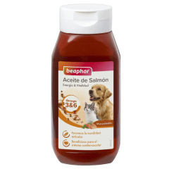 Beaphar Omega 3 y 6 Aceite de Salmón para Perros y Gatos 430 ml