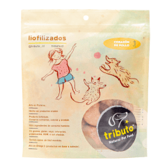 TRIBUTO - CRUDO CORAZON DE POLLO 100G