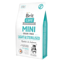 BRIT CARE MINI GF LIGHT & STERILISED 2 KG