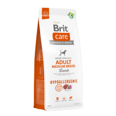 BRIT CARE DOG HYPOALLERGENIC ADULT MEDIUM BREED LAMB 12 KG