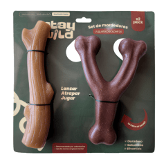 JUGUETE STAY WILD PACK 2 RAMA - HUESO Y