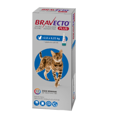 BRAVECTO PLUS GATO 2.8 A 6.25 KG