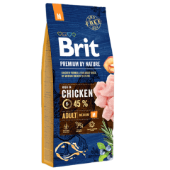 BRIT PREMIUM BY NATURE ADULT MEDIUM 15 KG