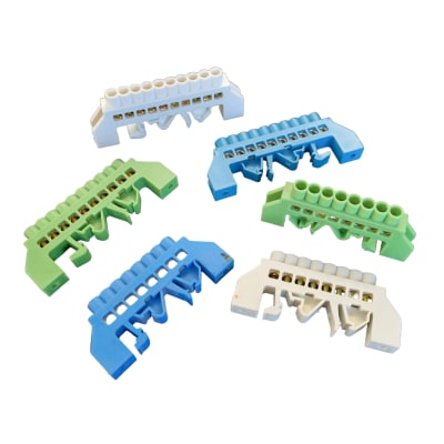 Barra repartidora Aislada Riel Din1