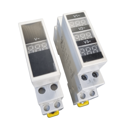 Voltimetro Riel Din