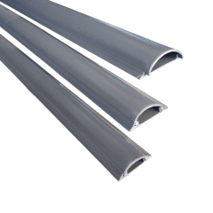 Canaleta PVC para Piso Gris