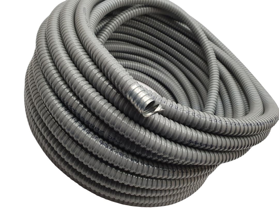 Tubo Metálico Flexible C/pvc x metro1