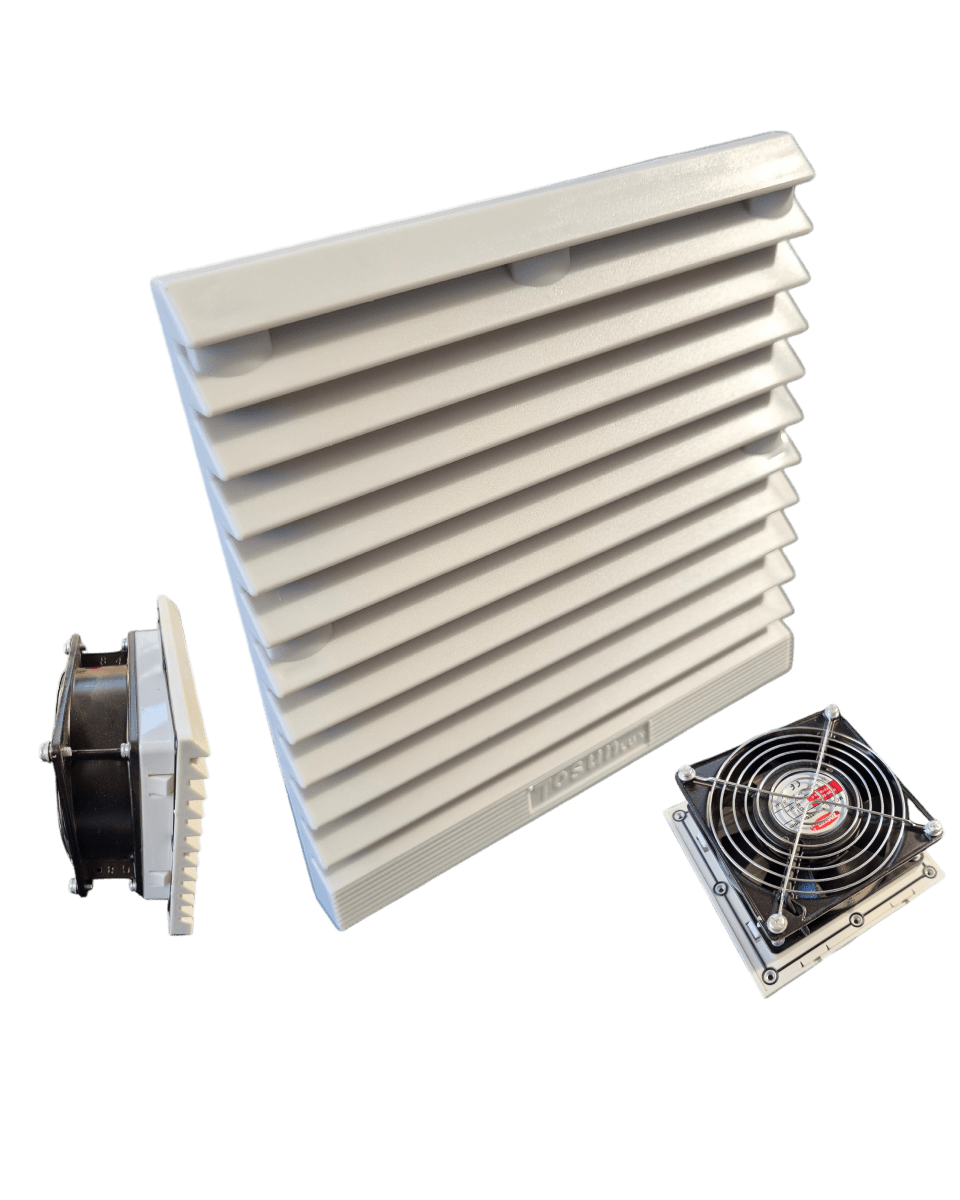 Kit Ventilacion 120x120mm 25m3/min (Celosia148.5x148.5)1
