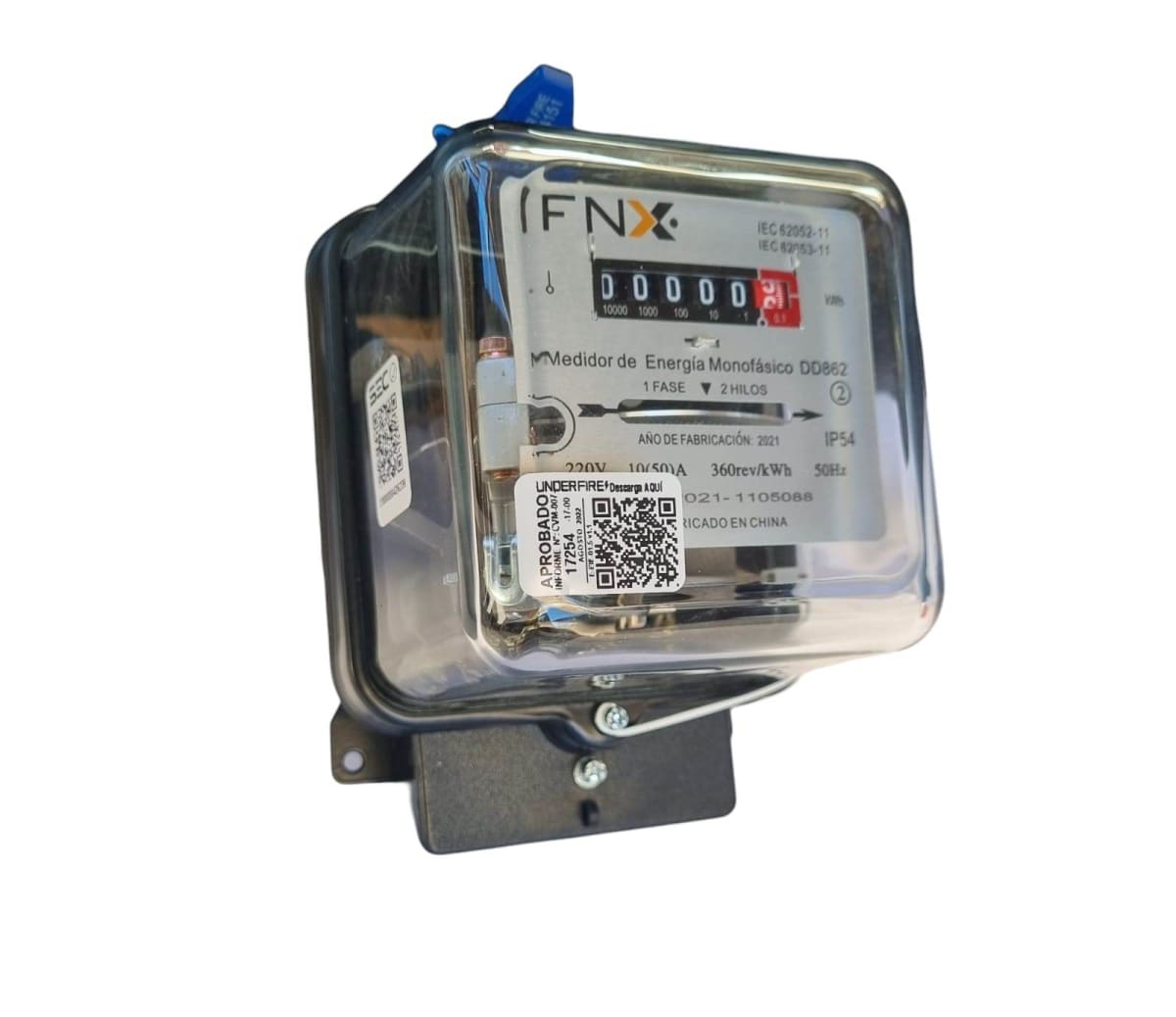 Medidor Monofásico Electromagnético 10/50amp 220v Certificado1