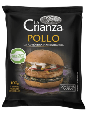 HAMBURGUESA POLLO LA CRIANZA 100G1