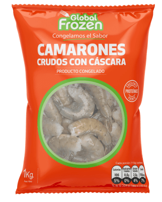 CAMARÓN 36/40 ECUATORIANO CON CASCARA 1KG1
