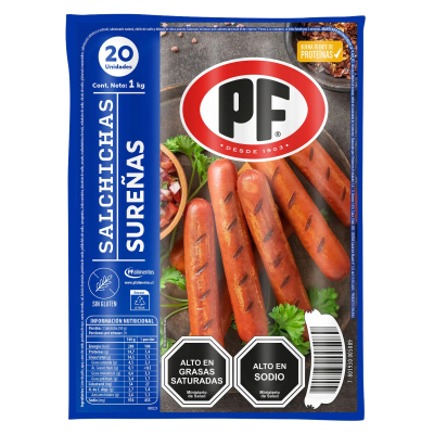 SALCHICHA SUREÑA PF 1KG/20 UNIDADES1