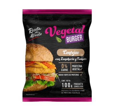 VEGETAL BURGUER LENTEJAS RECETA DEL ABUELO 100 GRS1