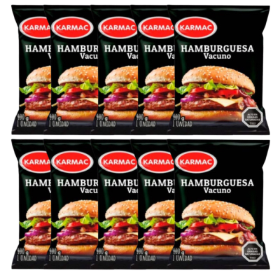 PACK HAMBURGUESA KARMAC 10X1