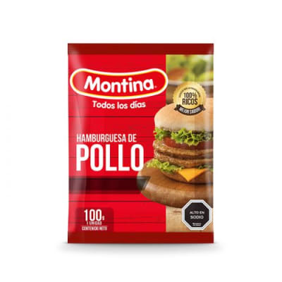 HAMBURGUESA MONTINA POLLO 100 G1