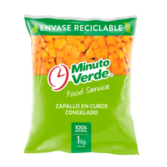 ZAPALLO CUBOS 1KG MINUTO VERDE