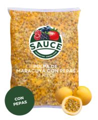 PULPA DE MARACUYA CON PEPAS EL SAUCE 1KG