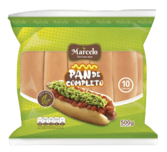 PAN COMPLETO MARCELO 10 UNIDADES