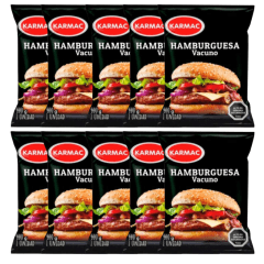 PACK HAMBURGUESA KARMAC 10X