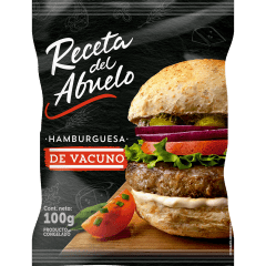 HAMBURGUESA VACUNO RECETA ABUELO 100G